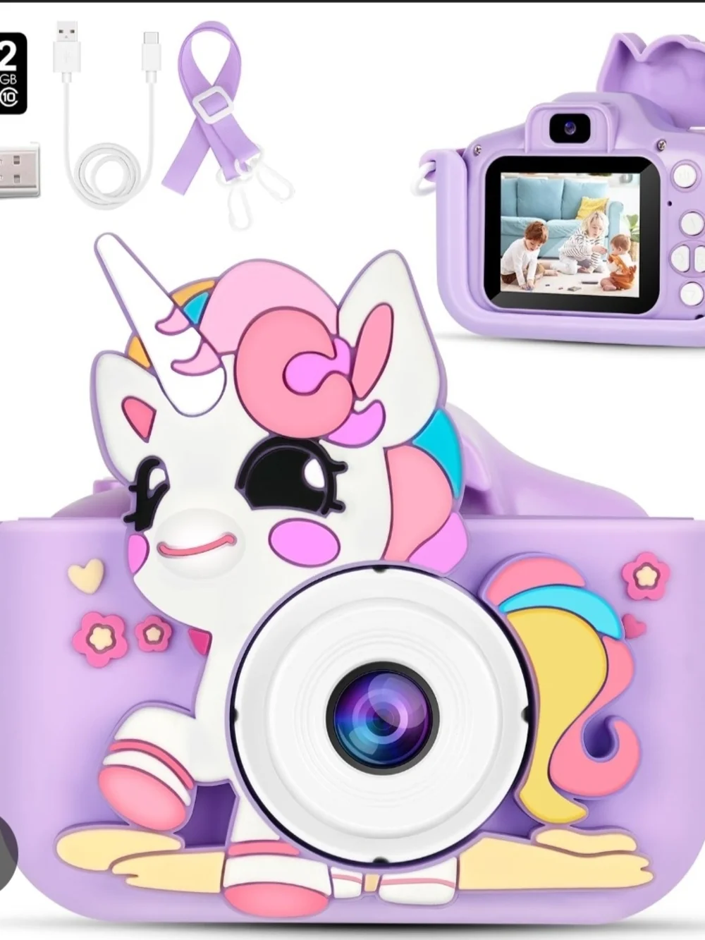 Kids Camera, AWANKOU Child Selfie Cameras 1080P Toddler Camera
